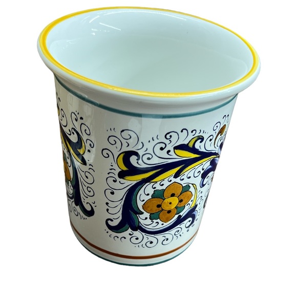 Deruta Sur La Table Ceramic Utensil Crock Caddy, Made in Italy RARE - Picture 4 of 7